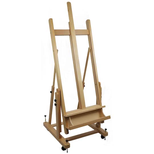 Art Advantage&#xAE; H-Frame Beech Studio Easel with Casters